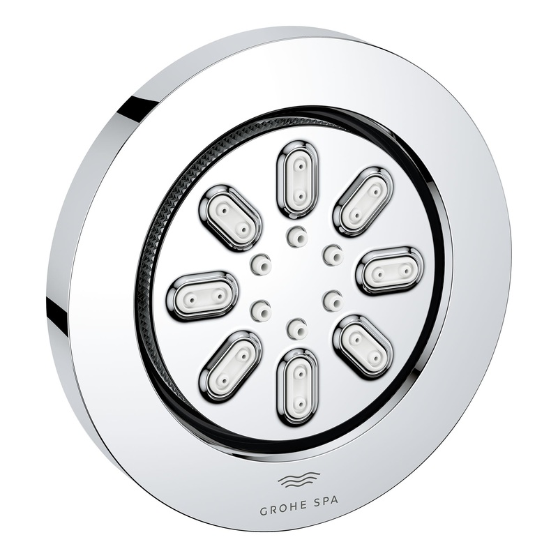 GROHE 26844000 Body Spray Round - 2 Sprays, 0.9 GPM , Chrome