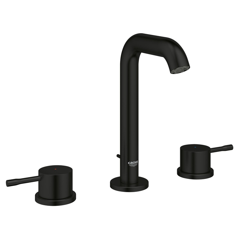 GROHE 202972431 8 Widespread Bathroom Faucet M-Size , Matte Black