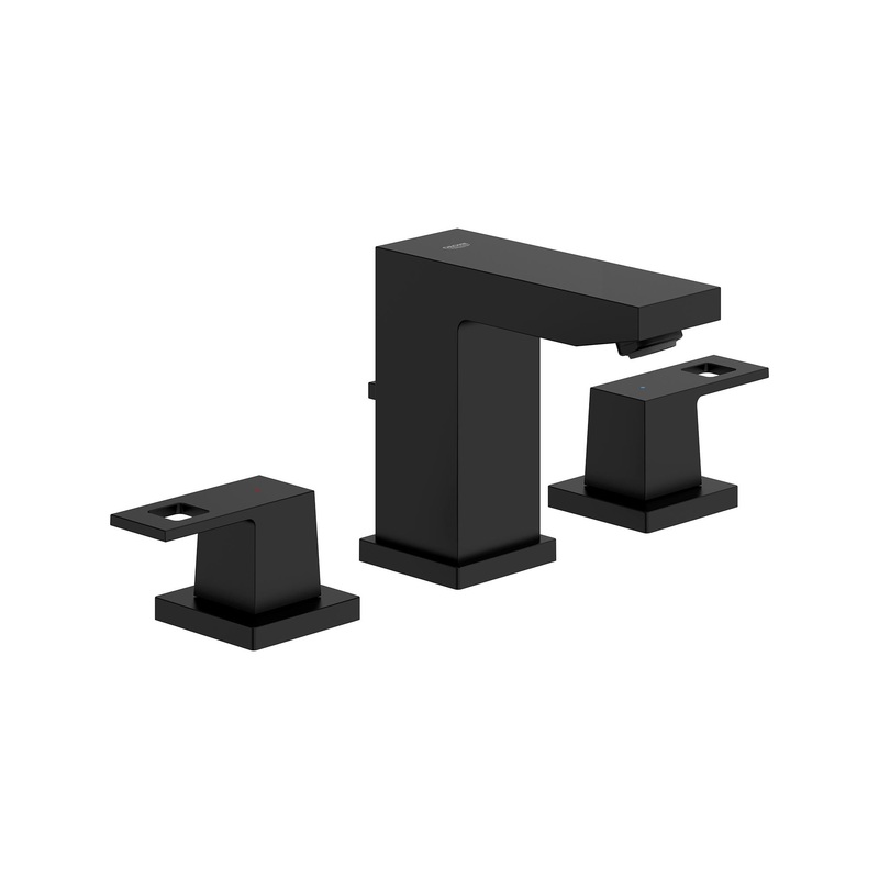 GROHE 20370243A 8-inch Widespread 2-Handle S-Size Bathroom Faucet 1.2 GPM , Matte Black