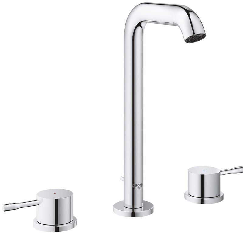 GROHE 2043100A 8-inch Widespread 2-Handle L-Size Bathroom Faucet 1.2 GPM , Chrome