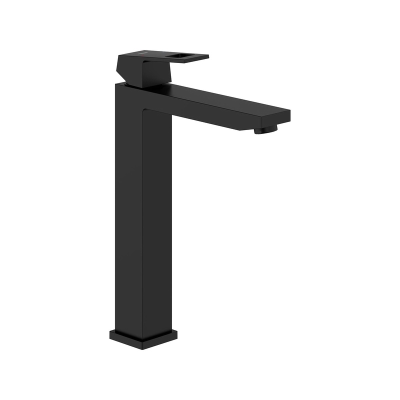 GROHE 236712430 Single Hole Single-Handle Deck Mount Vessel Sink Faucet 1.2 GPM , Matte Black