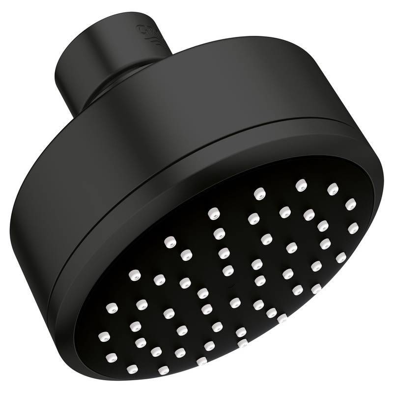GROHE 260512431 100 Shower Head, 4" - 1 Spray, 1.5 gpm , Matte Black