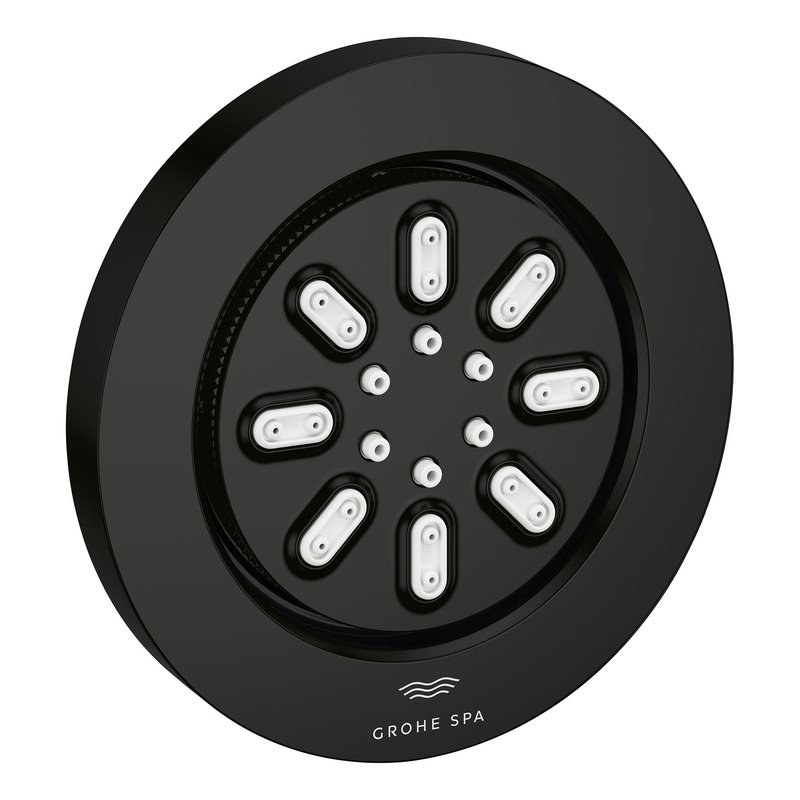 GROHE 268442430 Body Spray Round - 2 Sprays, 0.9 GPM , Matte Black