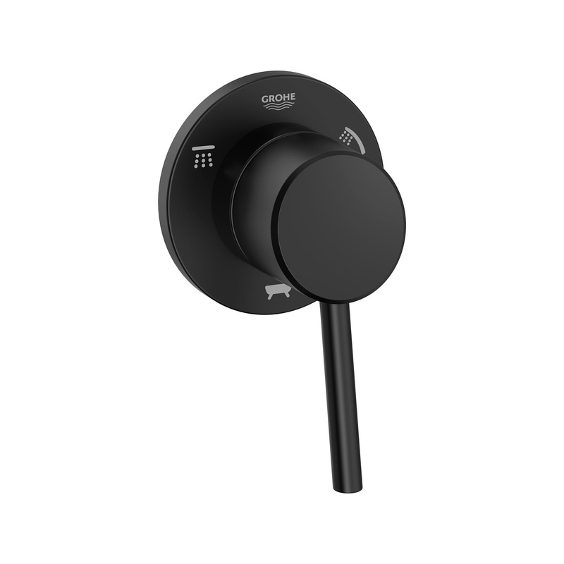 GROHE 291062431 3-Way Diverter Trim , Matte Black