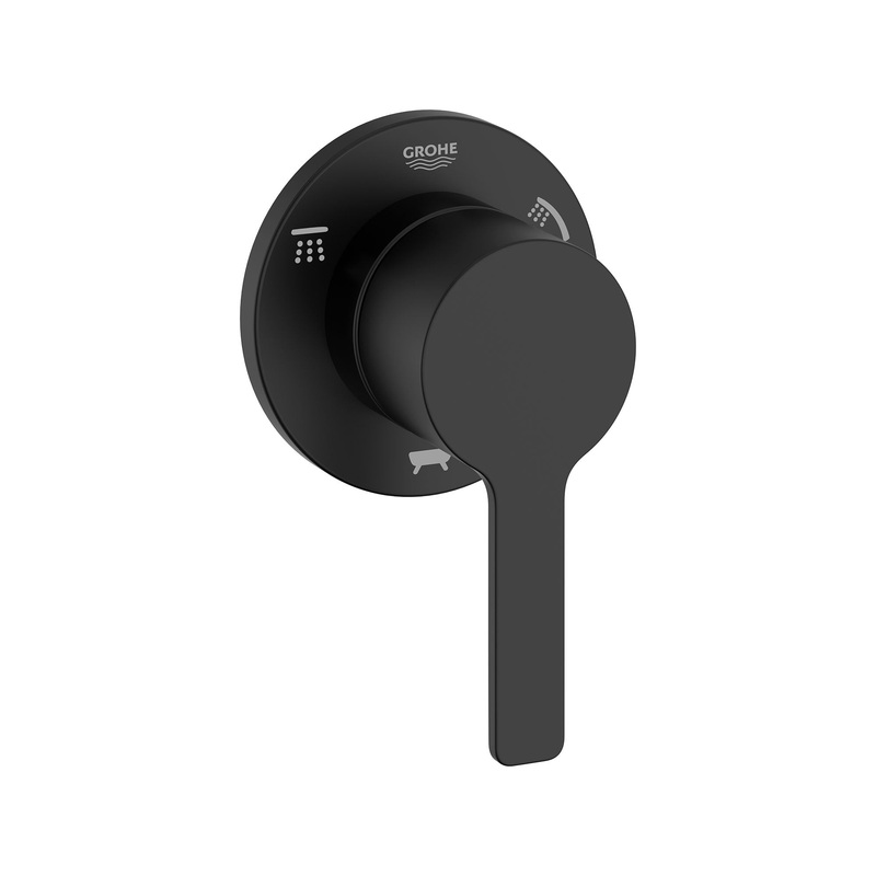 GROHE 292152431 3-Way Diverter Trim , Matte Black