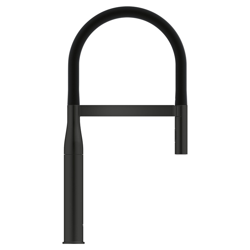 GROHE 302952430 Single-Handle Semi-Pro Dual Spray Kitchen Faucet 1.75 GPM , Matte Black