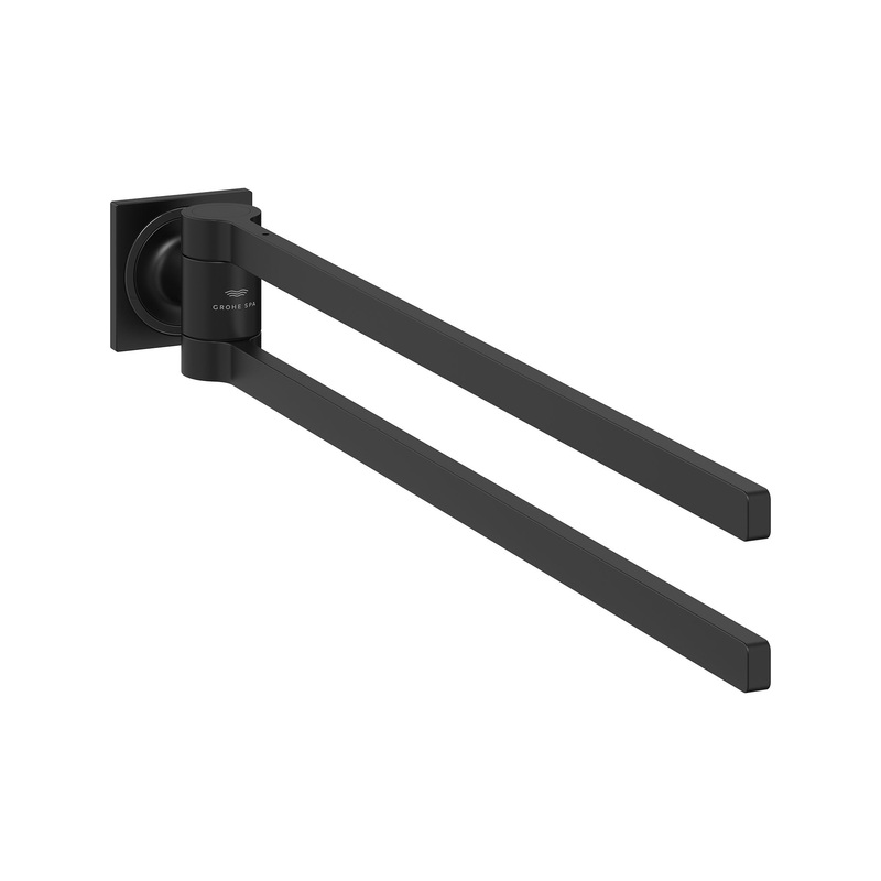 GROHE 403422431 Allure 24" Double Towel Bar , Matte Black
