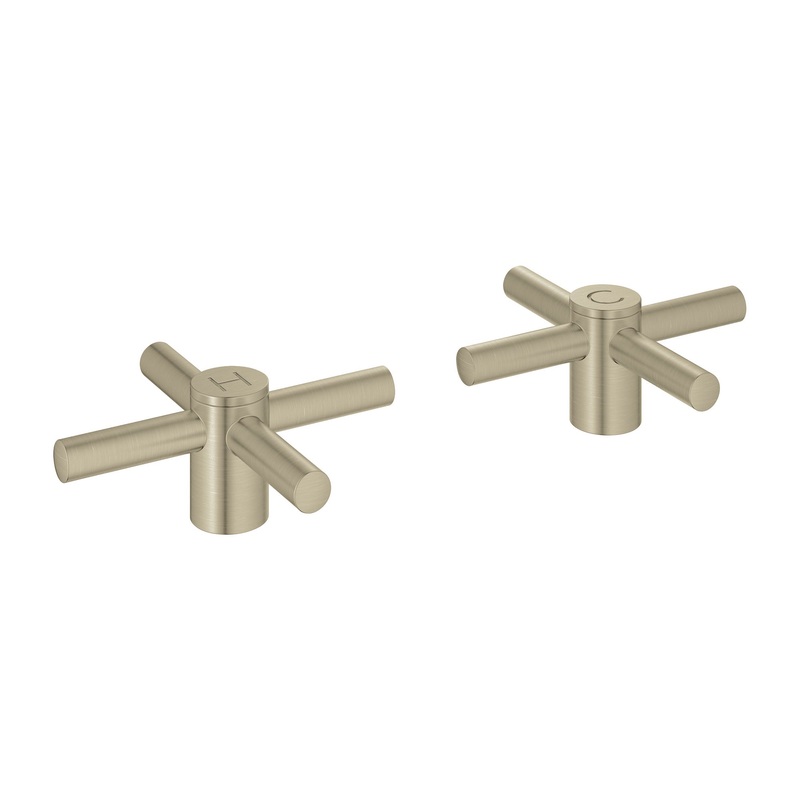 GROHE 14215EN0 Cross Handles (Pair) , Brushed Nickel