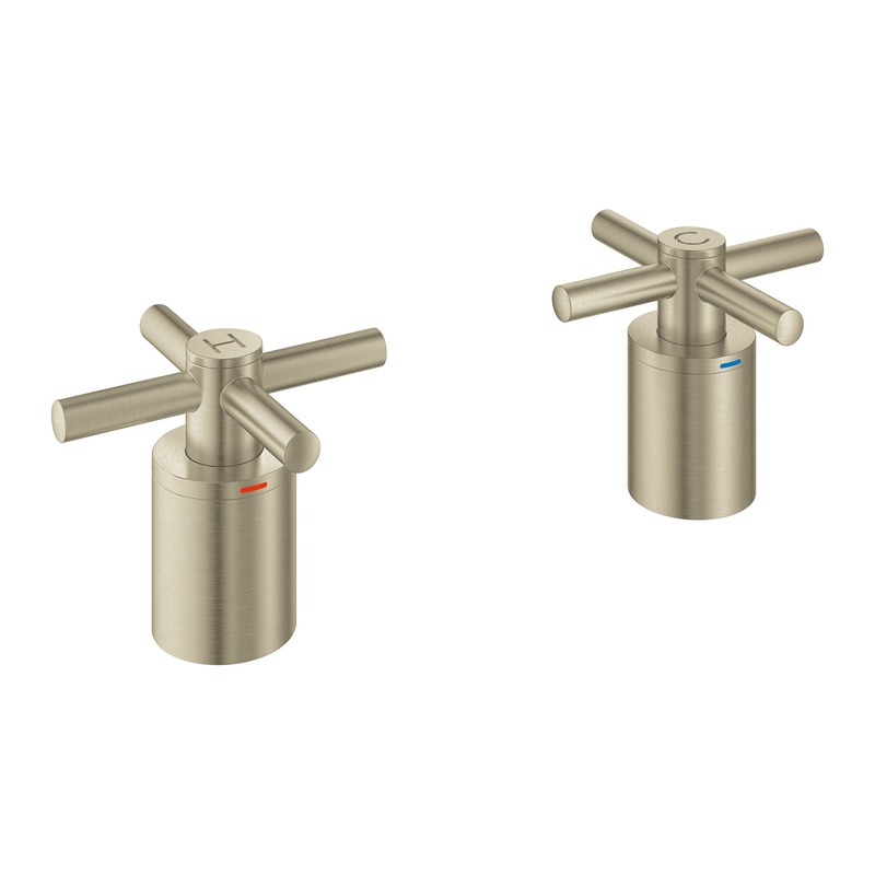GROHE 14217EN0 Cross Handles (Pair) for Tub Fillers , Brushed Nickel