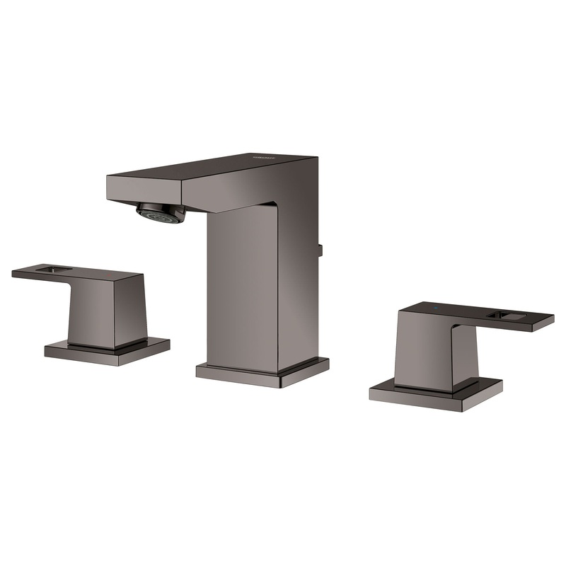 GROHE 20370A0A 8-inch Widespread 2-Handle S-Size Bathroom Faucet 1.2 GPM , Hard Graphite
