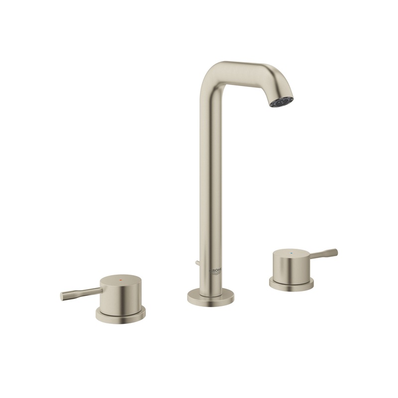 GROHE 20431ENA 8-inch Widespread 2-Handle L-Size Bathroom Faucet 1.2 GPM , Brushed Nickel