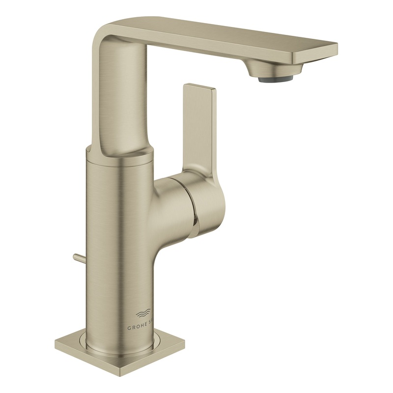 GROHE 23857EN1 Allure Single-Hole Single-Handle M-Size Bathroom Faucet 1.2 GPM , Brushed Nickel