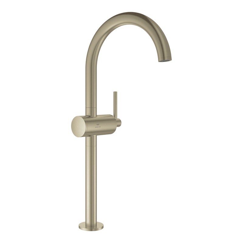 GROHE 24352EN0 Single Hole Single-Handle XL-Size Bathroom Faucet 1.2 GPM , Brushed Nickel