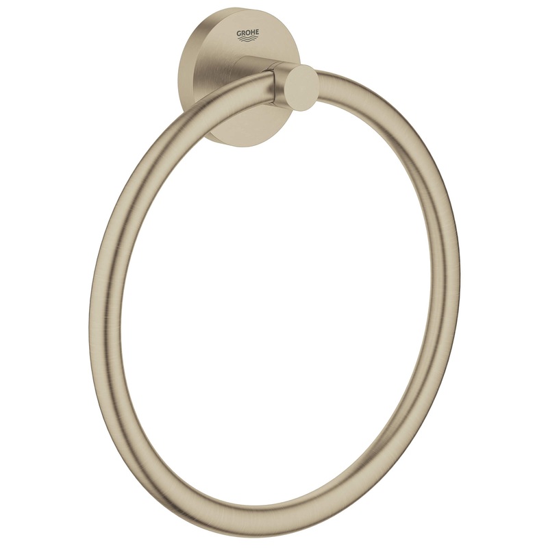 GROHE 40365EN1 8" Towel Ring , Brushed Nickel