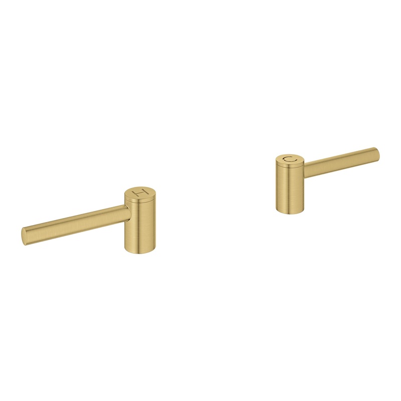GROHE 14216GN0 Lever Handles (Pair) , Brushed Cool Sunrise