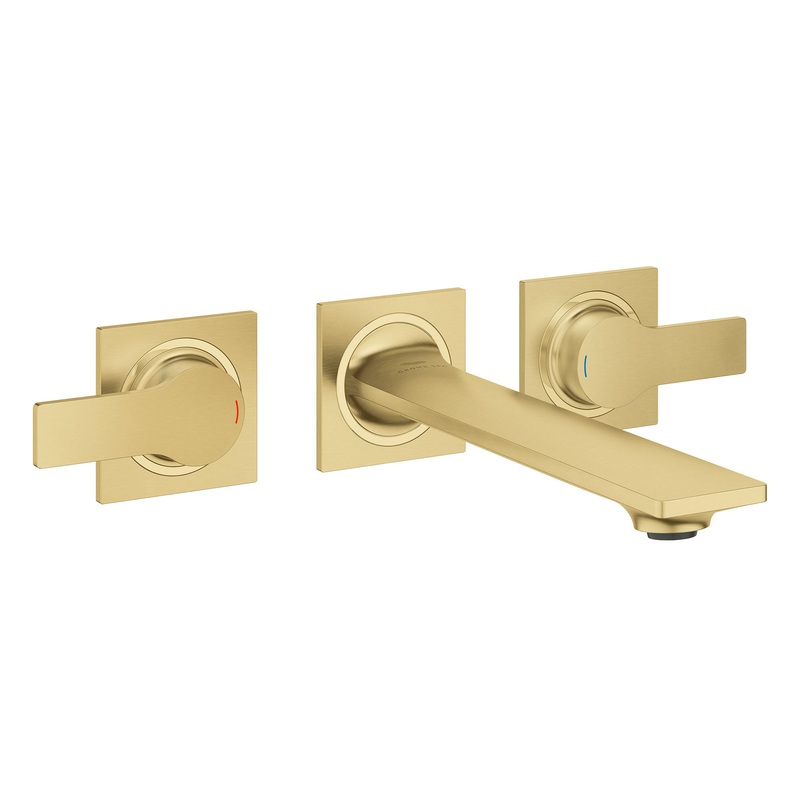 GROHE 20586GN1 Allure 2-Handle Wall Mount Faucet 1.2 GPM , Brushed Cool Sunrise
