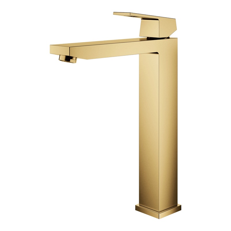 GROHE 23671GN0 Single Hole Single-Handle Deck Mount Vessel Sink Faucet 1.2 GPM , Brushed Cool Sunrise