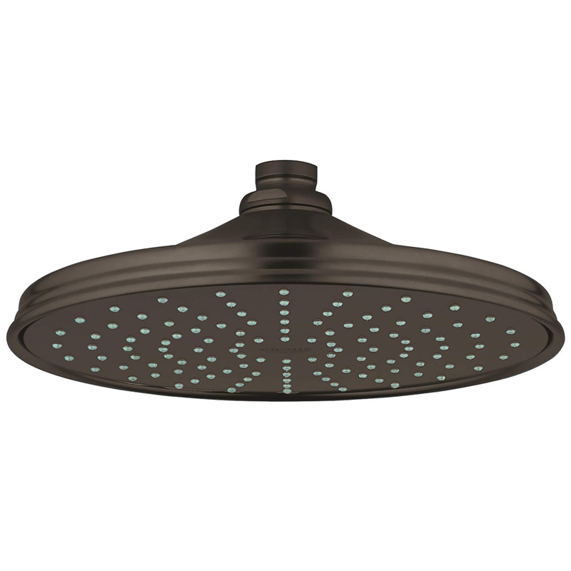GROHE 26474ZB0 210 Shower Head, 8" - 1 Spray, 1.75 gpm , Oil Rubbed Bronze
