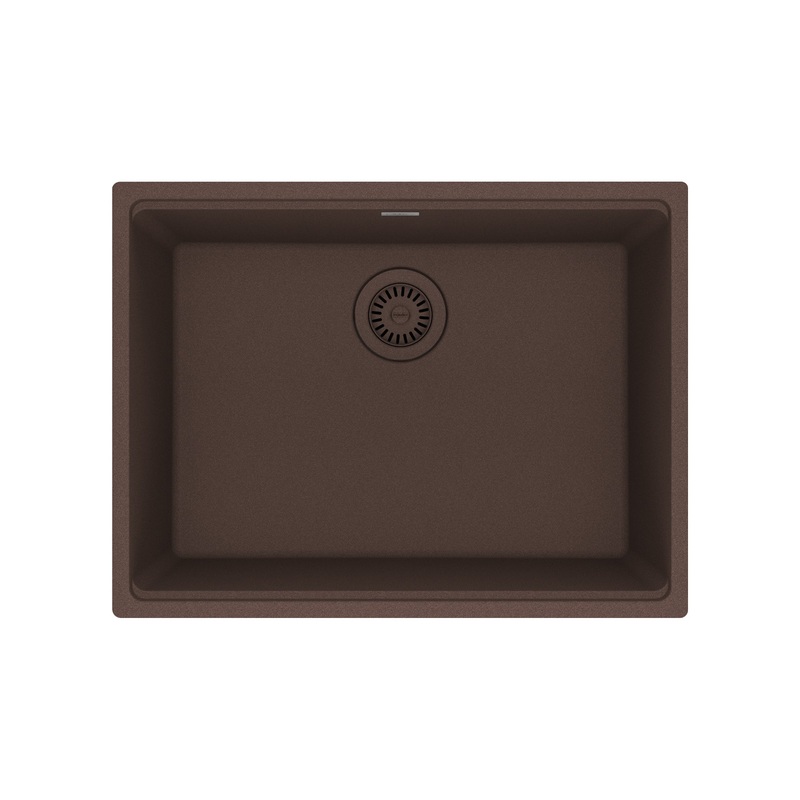 FRANKE MAG11023-MOC Maris Undermount 25-in x 18.94-in Granite Single Bowl Kitchen Sink in Mocha In Mocha