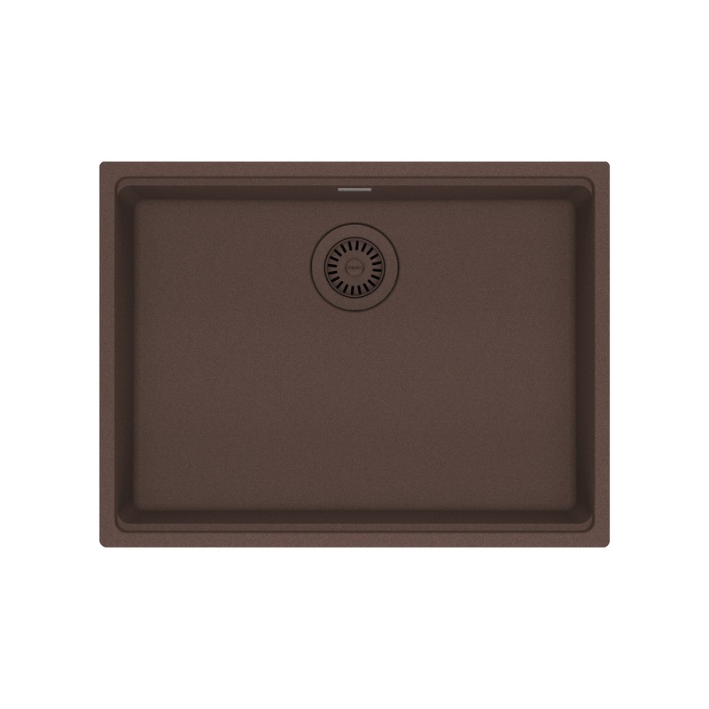 FRANKE MAG11023ADA-MOC Maris Undermount 25-in x 18.94-in Granite ADA Single Bowl Sink in Mocha In Mocha