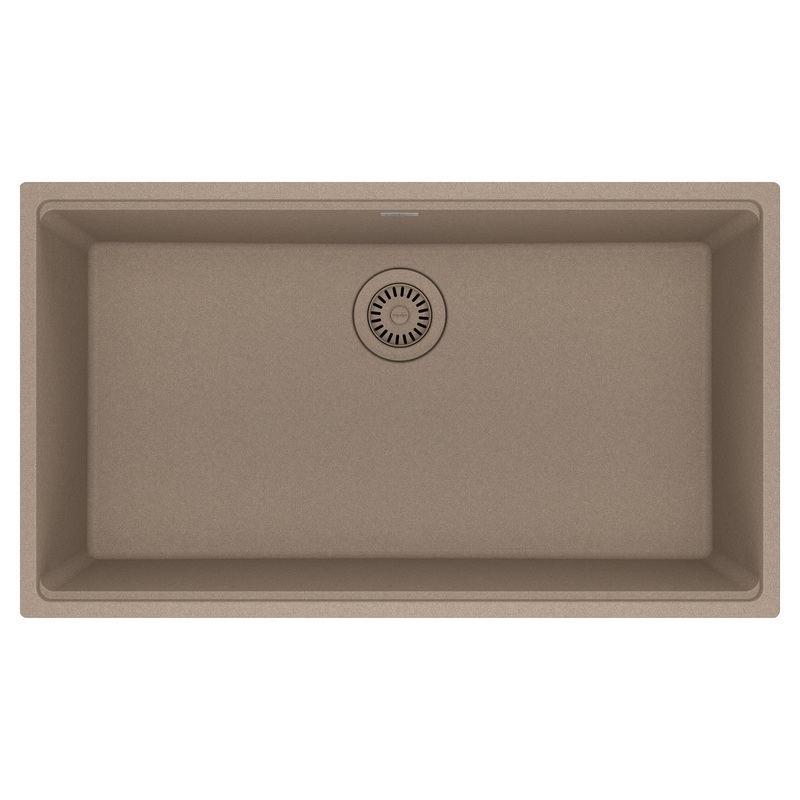 FRANKE MAG11031-OYS Maris Undermount 33-in x 18.94-in Granite Single Bowl Kitchen Sink in Oyster In Oyster