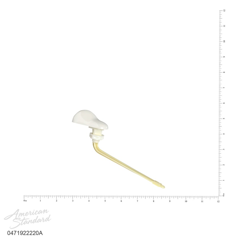 AMERICAN STANDARD 047192-2220A, Left-Hand 30 Degree Plastic Toilet Trip Lever in Linen