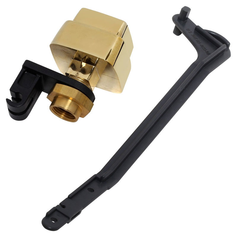 AMERICAN STANDARD 738100-0990A, Ellisse One-Piece 1.6 GPF Toilet Left Hand Trip Lever Assembly in Pol.Brass