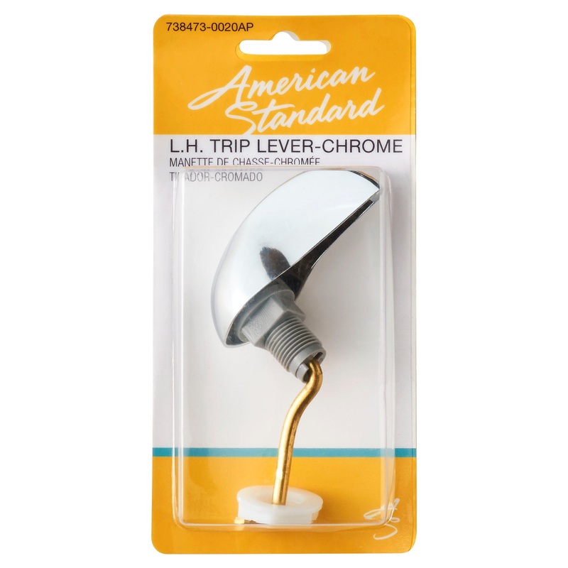 AMERICAN STANDARD 738473-0020A, Left Hand Trip Lever Assembly for Pressure Assist Toilet Tanks in Chrome