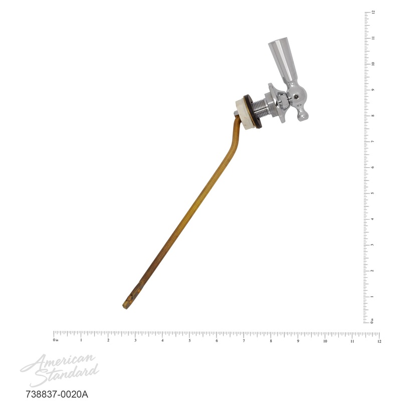 AMERICAN STANDARD 738837-0020A, Heritage Left Hand Toilet Trip Lever Assembly in Chrome
