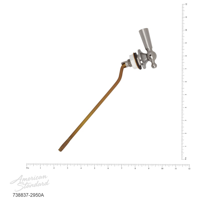 AMERICAN STANDARD 738837-2950A, Heritage Left Hand Toilet Trip Lever Assembly in Brushed Nickel