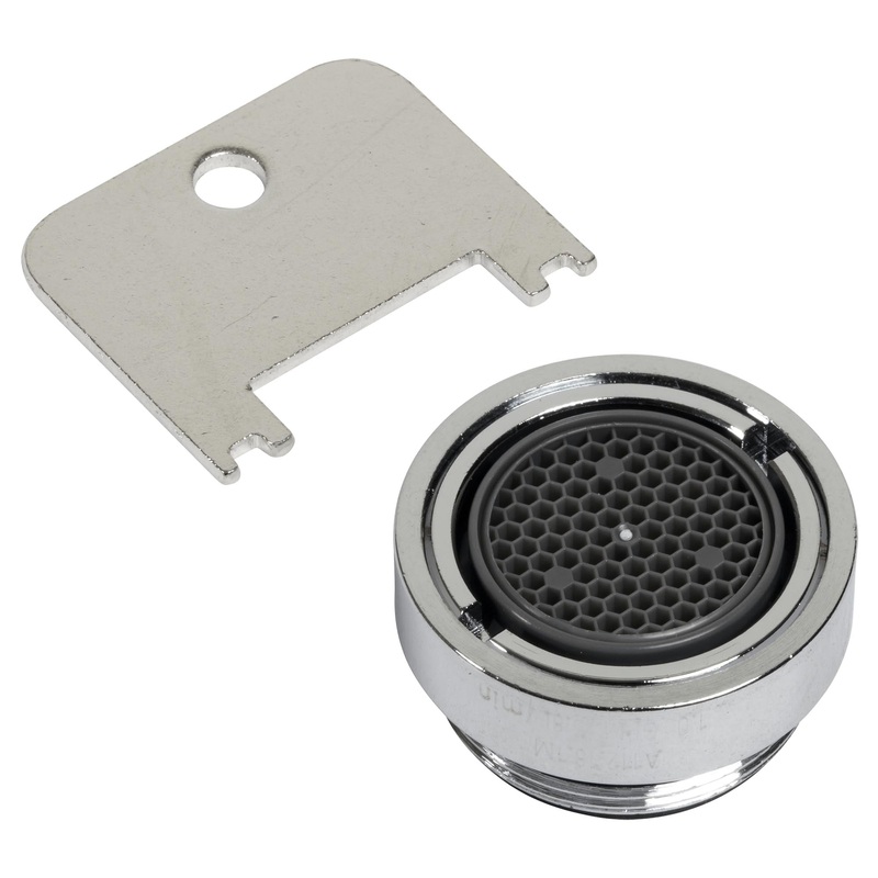 AMERICAN STANDARD M922996-0020A, 1.0 gpm/3.8 L/min Pressure-Compensating Vandal-Resistant Aerator With Key in Chrome