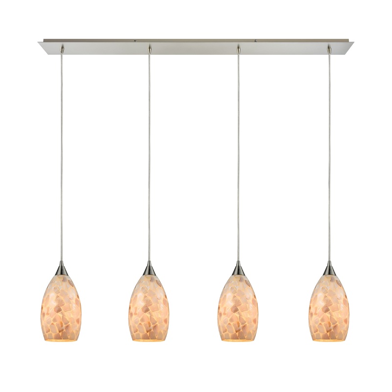 ELK SHOWROOM 10443/4LP Capri 46'' Wide 4-Light Pendant - Satin Nickel