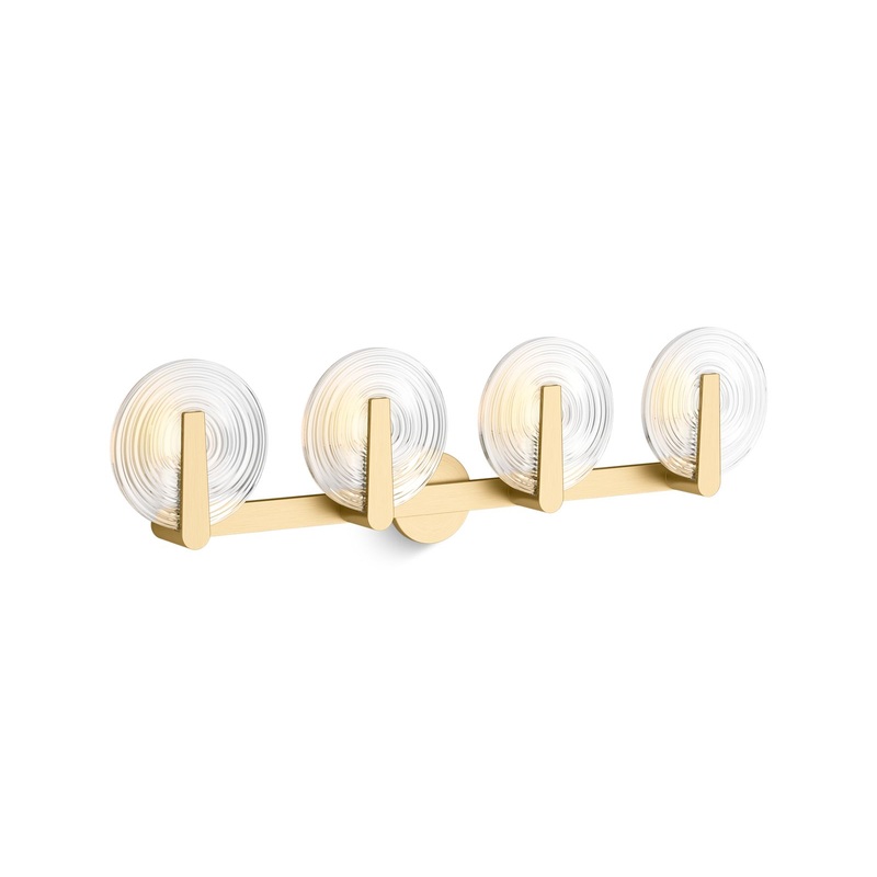 KOHLER K-38399-SC04S-2GL Hint Four-Light Sconce In Brushed Moderne Brass