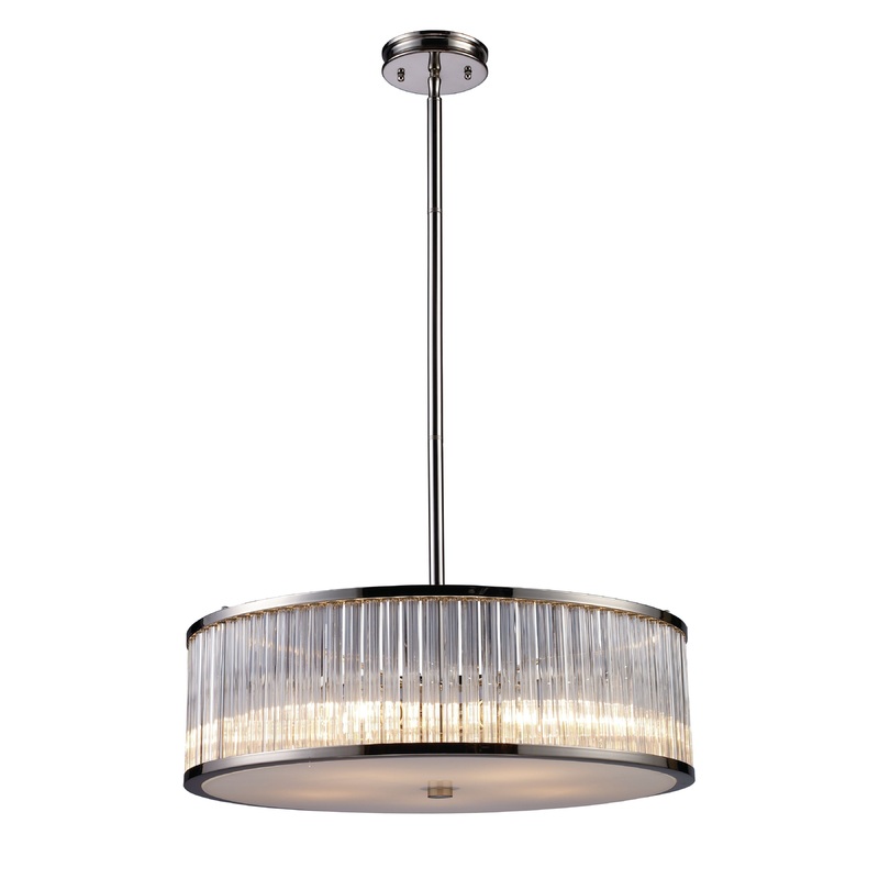 ELK SHOWROOM 10129/5 Braxton 24'' Wide 5-Light Chandelier - Polished Nickel