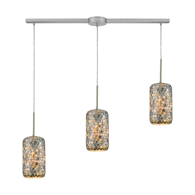 ELK SHOWROOM 10552/3L Capri 36'' Wide 3-Light Pendant - Satin Nickel