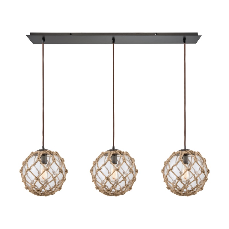 ELK SHOWROOM 10715/3LP Coastal Inlet 36'' Wide 3-Light Pendant - Oil Rubbed Bronze