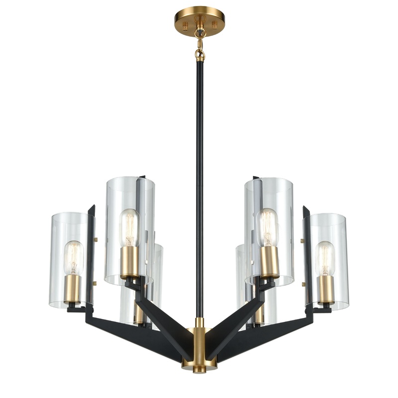 ELK SHOWROOM 15315/6 Blakeslee 26'' Wide 6-Light Chandelier - Matte Black