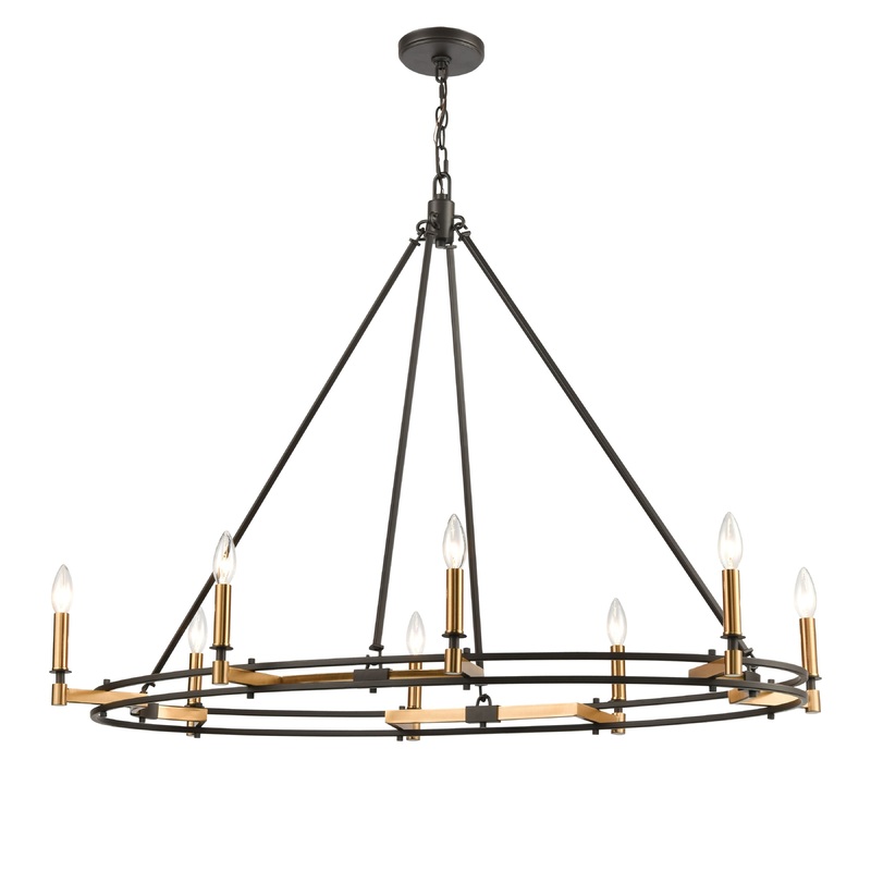 ELK SHOWROOM 15607/8 Talia 42'' Wide 8-Light Linear Chandelier - Oil Rubbed Bronze