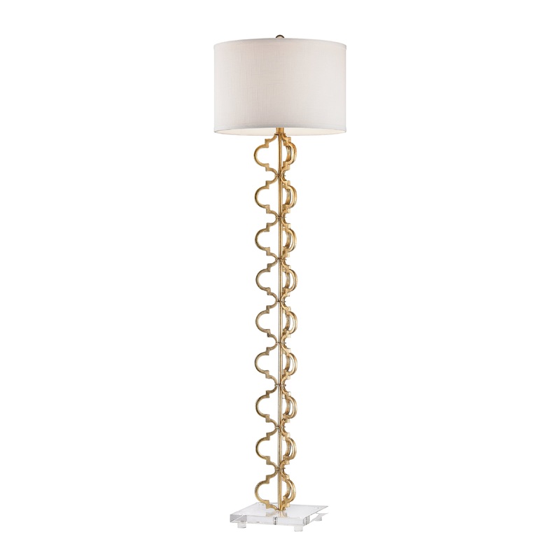 ELK SIGNATURE D2932 Castile 62'' High 1-Light Floor Lamp - Gold Leaf