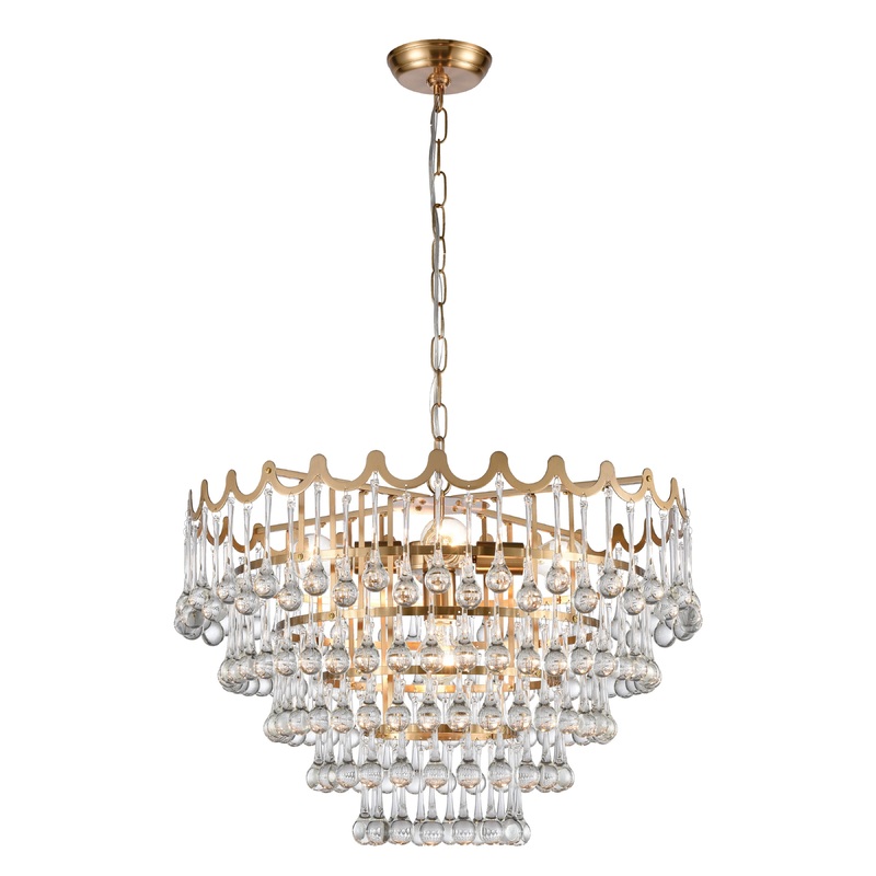 ELK SIGNATURE D4152 Juice 23'' Wide 5-Light Chandelier - Aged Brass