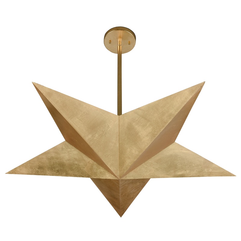 ELK SIGNATURE D4660 Drama 40'' Wide 5-Light Pendant - Gold Leaf