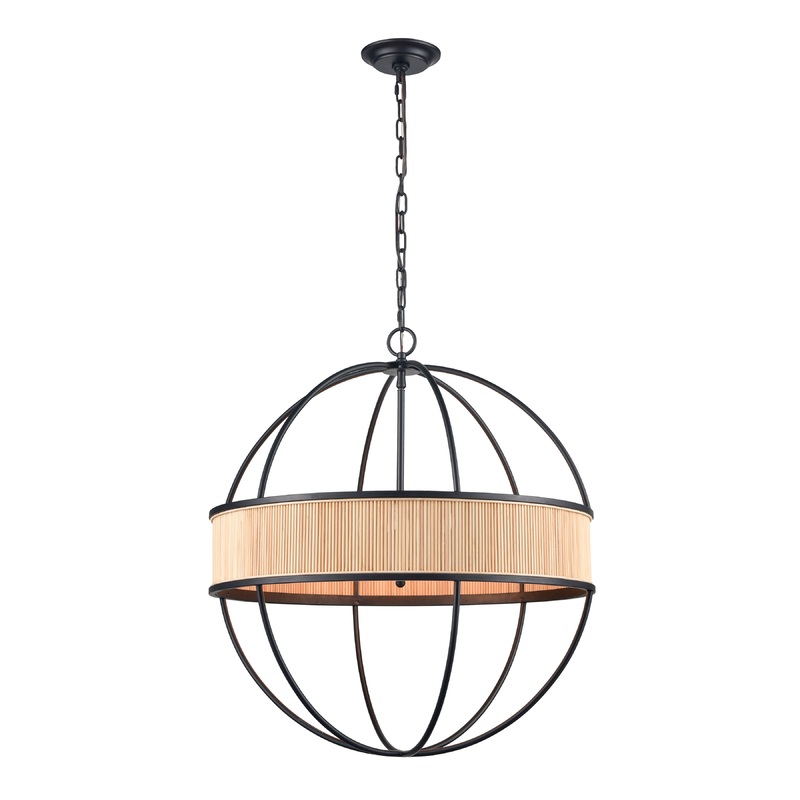 ELK SIGNATURE H0018-10358 Ural 24'' Wide 6-Light Pendant - Matte Black