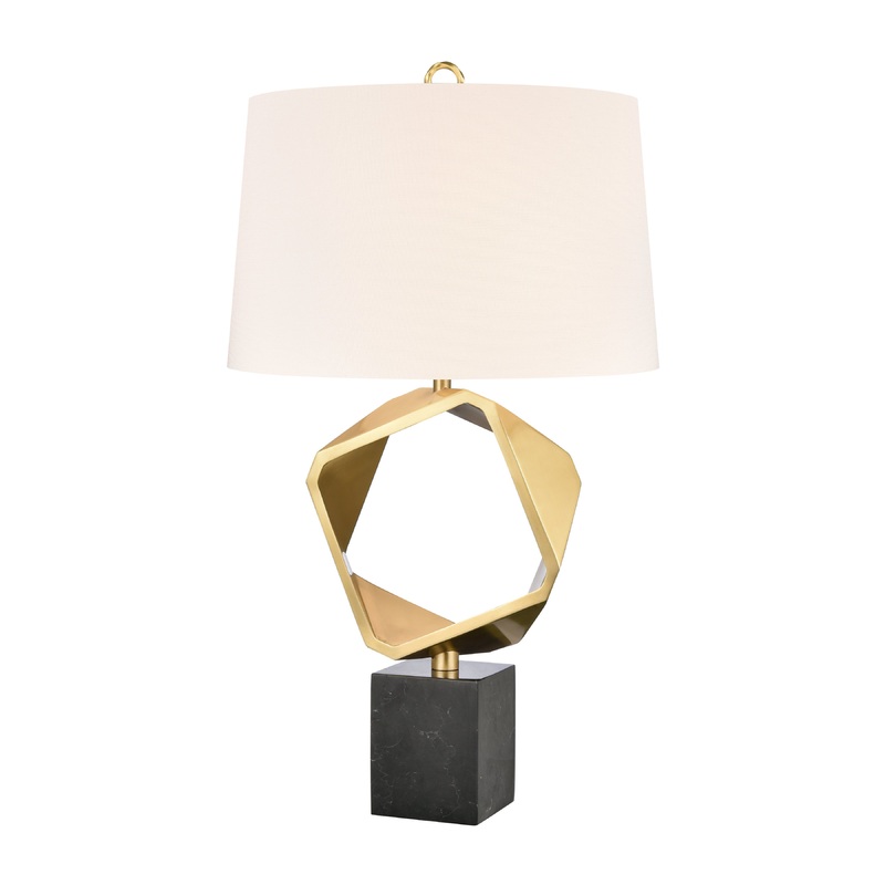 ELK SIGNATURE H0019-9595 Optical 32'' High 1-Light Table Lamp - Brass