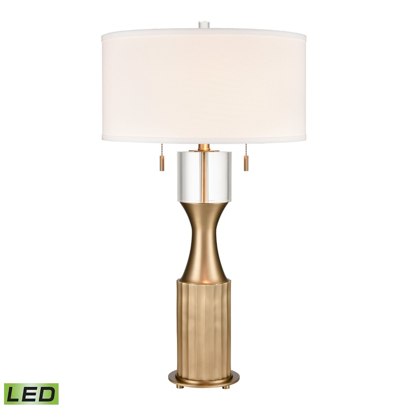 ELK SIGNATURE H0019-9600-LED Maidenvale 33'' High 2-Light Table Lamp - Brass - Includes LED Bulbs