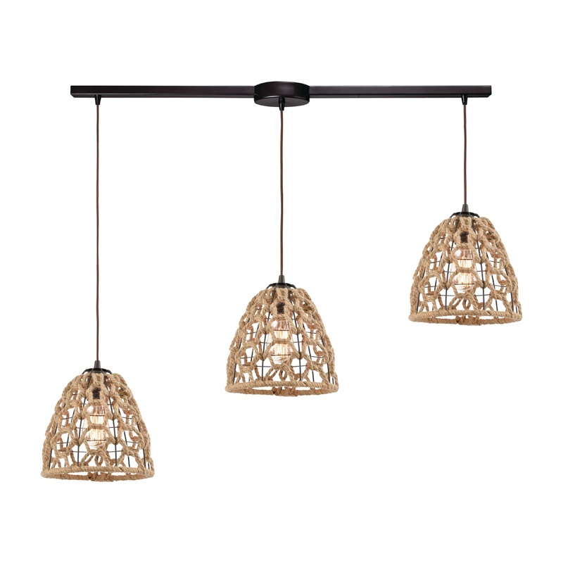 ELK SHOWROOM 10709/3L Coastal Inlet 36'' Wide 3-Light Pendant - Oil Rubbed Bronze