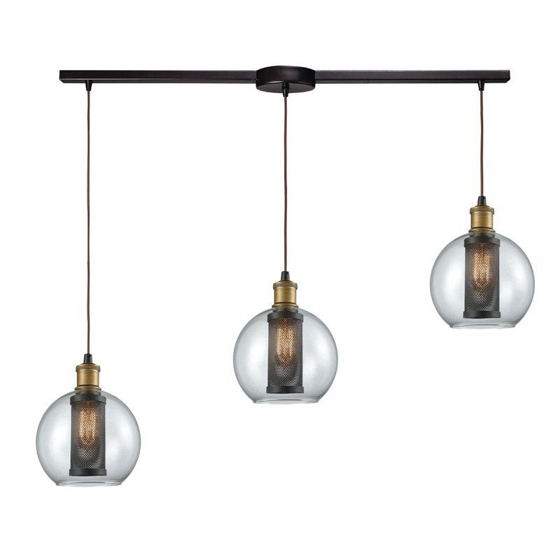 ELK SHOWROOM 14530/3L Bremington 36'' Wide 3-Light Slim Pendant - Oil Rubbed Bronze