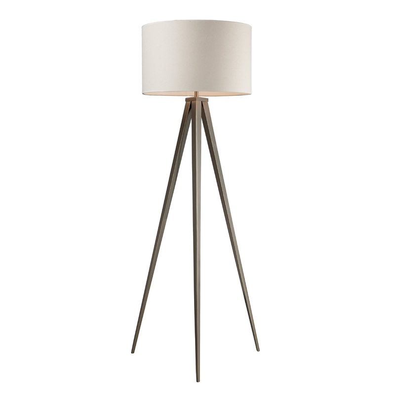 ELK SIGNATURE D2121 Salford 61'' High 1-Light Floor Lamp - Satin Nickel