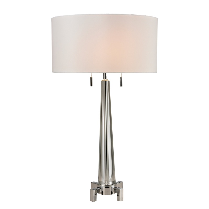 ELK SIGNATURE D2681 Bedford 30'' High 2-Light Table Lamp - Chrome