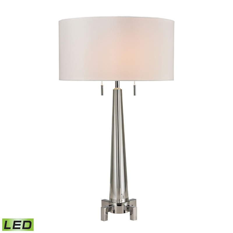 ELK SIGNATURE D2681-LED Bedford 30'' High 2-Light Table Lamp - Chrome
