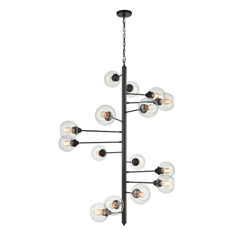 ELK SIGNATURE D4446 Composition 38.75'' Wide 15-Light Chandelier - Oil Rubbed Bronze